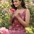 Mauve  pure cotton printed kurti for women