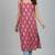 Mauve  pure cotton printed kurti for women