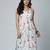 White  pure cotton printed kurti for women