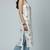 White  pure cotton printed kurti for women