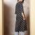 Blue  pure cotton printed kurti for women
