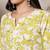 Green  pure cotton printed kurti for women
