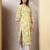 Green  pure cotton printed kurti for women