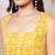 Yellow  pure cotton printed kurti for women