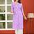 Purple  pure cotton printed kurti for women