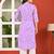 Purple  pure cotton printed kurti for women