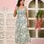 Green  pure cotton printed kurti for women