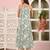 Green  pure cotton printed kurti for women