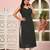 Black  pure cotton printed kurti for women