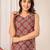 Maroon  pure cotton printed kurti for women