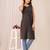 Black  pure cotton printed kurti for women