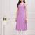 Purple  pure cotton printed kurti for women
