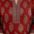Maroon  pure cotton printed kurti for women