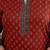 Maroon  pure cotton printed kurti for women