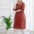 Maroon  pure cotton printed kurti for women