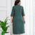 Green  pure cotton printed kurti for women