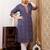 Blue  pure cotton printed kurti for women