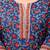 Blue  pure cotton printed kurti for women