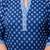 Blue  pure cotton printed kurti for women
