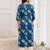 Blue  pure cotton printed kurti for women