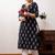 Black  pure cotton printed kurti for women