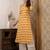 Yellow  pure cotton printed kurti for women