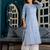 Blue  pure cotton printed kurti for women