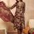 Women’s maroon silk blend floral embroidered kurta with trouser & dupatta