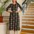 Black  pure cotton printed kurti for women