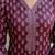 Burgundy  pure cotton printed kurti for women