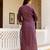 Burgundy  pure cotton printed kurti for women