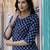 Blue  pure cotton printed kurti for women