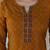 Mustard  pure cotton printed kurti for women