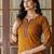 Mustard  pure cotton printed kurti for women