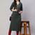 Green  pure cotton printed kurti for women
