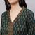 Green  pure cotton printed kurti for women