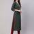 Green  pure cotton printed kurti for women