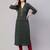 Green  pure cotton printed kurti for women