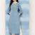 Blue  pure cotton embroidered kurti for women