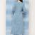 Blue  pure cotton embroidered kurti for women