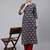 Blue  pure cotton printed kurti for women