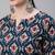 Blue  pure cotton printed kurti for women