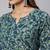 Green  pure cotton printed kurti for women