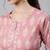 Pink  pure cotton printed kurti for women