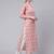 Pink  pure cotton printed kurti for women
