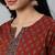 Maroon  pure cotton printed kurti for women