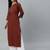 Maroon  pure cotton printed kurti for women