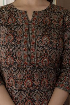 Multi  pure cotton printed kurti for women 2