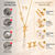 Anti-Tarnish Golden Designer Pearl Drop Pendant Neck Chain with Matching Stud Earrings