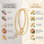 Anti-Tarnish Golden Heart Lock Charm Double Layer Chain Necklace – Elegant Everyday Jewellery